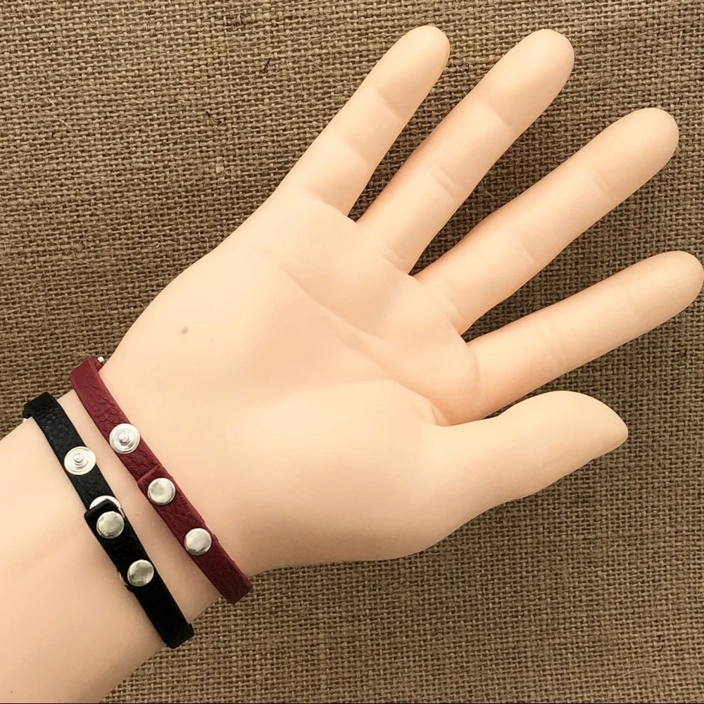 🌼 Leather Silver Elephant Wrap Bracelet Elephant Elephant Elephant Elephant